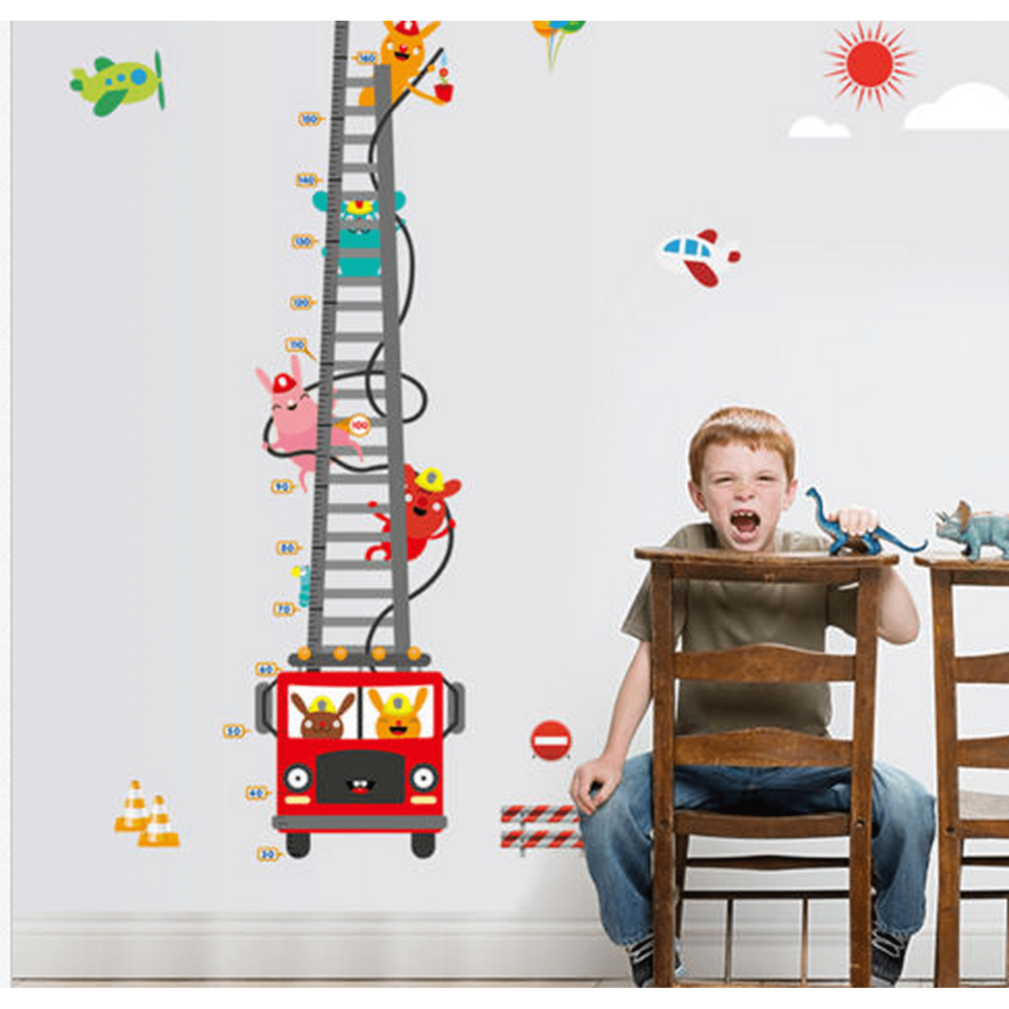 AirSMall Pirate Ruler Wall Decal Nursery Wall Stickers Body Height Measure Children Wall Stickers Childrens Ruler as First Apartment Gift Wall Sticker Pirate Wall Decoration